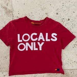 Aviator Nation Cropped T-Shirt